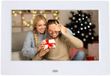 Merkloos Digitale fotolijst, witte lijst, 7-inch digitale klok, ondersteunt SD-kaartvideo, kalenderweergave, alarmherinneringen instellen.