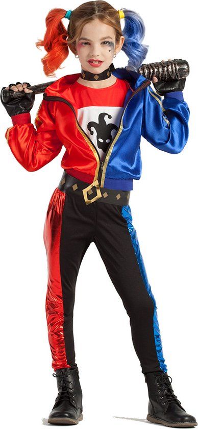 Boland - Kostuum Jester fatale (10-12 jaar) - Kinderen - Halloween - Carnaval - Horror