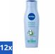 NIVEA 12 x Volumeverzorging Shampoo - Versterkend - Gezonde Zorg - 250 ml