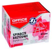 OFFICE PRODUCTS 7778912-99 kruis-brievenklemmen 65 mm, 12 stuks, zilver