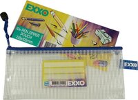 EXXO-HFP Pen-etui - Multi-Purpose - Rits - Blauw - 5 stuks