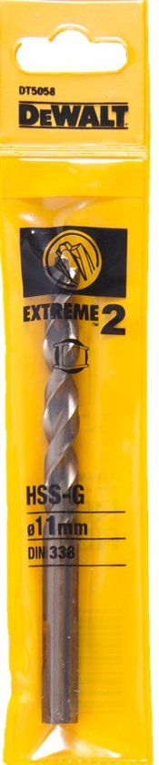 DeWalt DT5058 HSS-G metaalboor EXTREME 2™ - 11x142mm