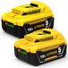 DeWalt set van 2 vervangingsaccu's 18V 5,0Ah