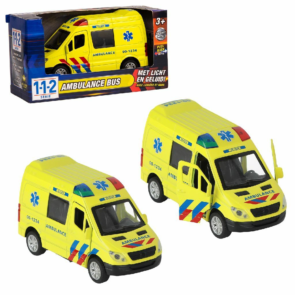 112 Ambulance Bus 1:34 Met Licht+Geluid