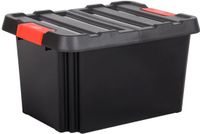 EDA Stockr outdoor/tuin opberg box - zwart - 85 liter