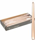 Enlightening Candles 48x Metallic Antiek Gouden Dinerkaarsen 25 cm 8 Branduren