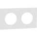 Schneider – Plaque de finition 2 postes blanc craie – Design affleurant – Installation rapide sans outil – Compatible gamme Odace 2025