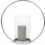 Zilverstad Windlicht Elana zilver kleur