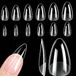 Dailygoods Extensions d'ongles Longues - Forme amande - Transparent