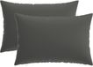 vidaXL - Kussensloop - 2 pcs - HEERLEN - Antraciet - 30 x 50 cm - Polyester
