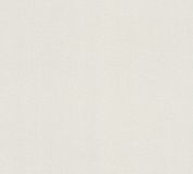 A.S. Création Vliesbehang Textiellook Basic Uni Creme Wit
