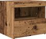 vidaXL Nachtkastje Oudhout 50 x 40 x 45 cm Bewerkt hout
