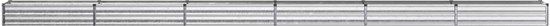 vidaXL Verhoogde Tuinbak Gegalvaniseerd Zilver 600 x 40 x 24 cm Staal