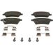 Bosch Kit de plaquettes de frein, frein à disque 0 986 494 584