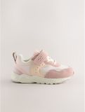 Next - Meisjes - Sneakers met klittenbandsluiting, elastische veters en brede pasvorm (G) - Roze