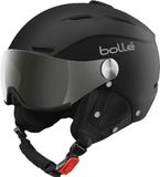 Bollé Backline Visor Skihelm met 2 vizieren | Silver Gun + Lemon | Soft Black Silver | Maat: S/M