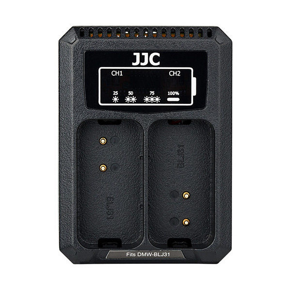 JJC DCH-BLJ31 USB Dual Battery Charger (voor Panasonic DMW-BLJ31 accu)