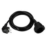 REV 0016020514 verlenging, verlengkabel met hoekstekker 2m, 3680W, zwart