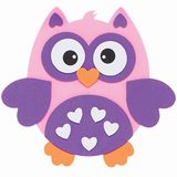 Baker Ross Uil Foam Craft Magneten - Set van 8, Valentijnsdag Craft Magneten voor kinderen (FC456)