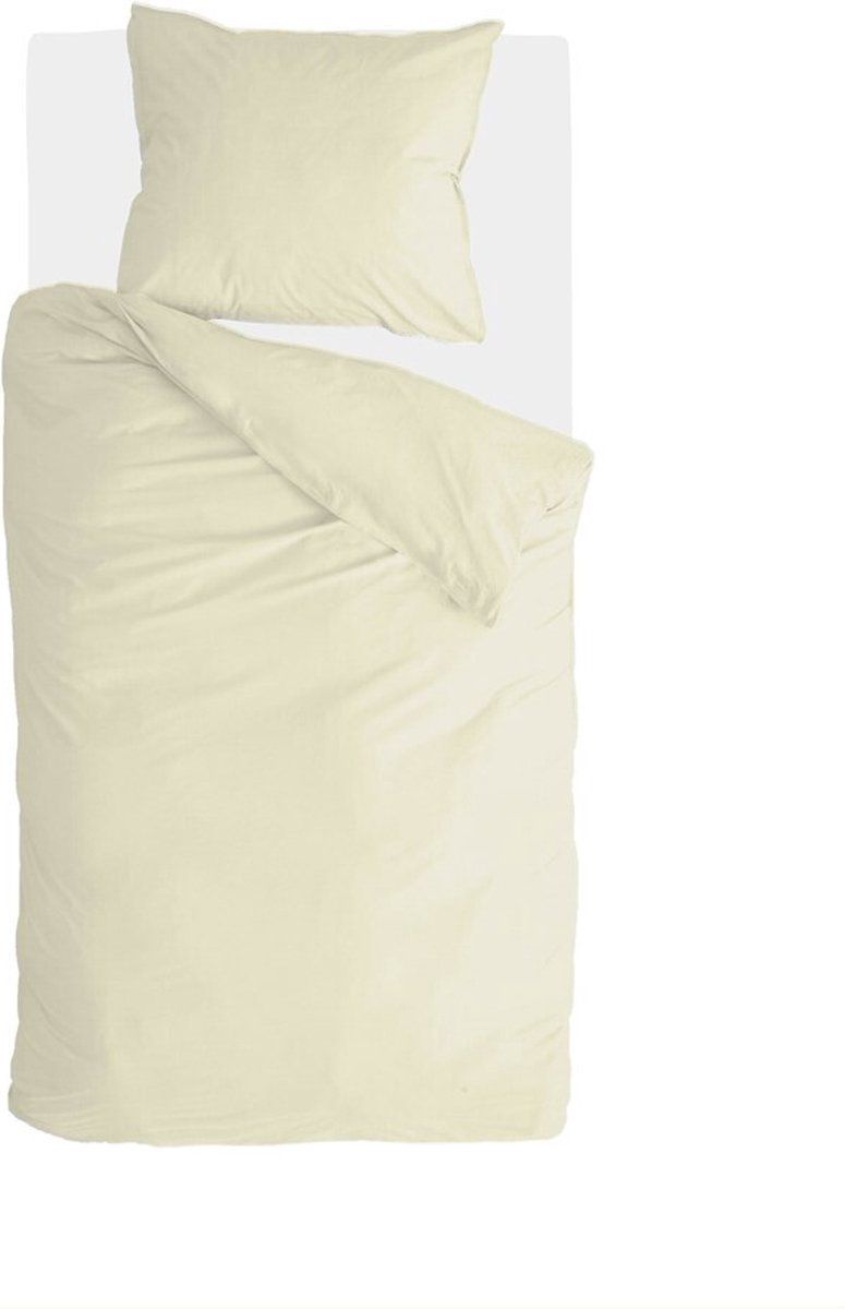 Walra Dekbedovertrek Vintage Cotton - 140x220 cm - Geel - Katoen