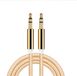 Kabel Xiaomi Kabel jack/metaal voor Xiaomi Mi 9 SE Smartphone auto muziek audio dual jack plug 3,5 mm universeel (goud)