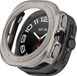 By Qubix Qubix - Hard case (open front) - Titanium kleur - Geschikt voor Samsung Galaxy Watch Ultra / Ultra 2 - 47mm