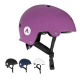 ATTABO Genes Helm voor skateboard en scooter, maat (M-L), MTB-helm met ABS-hardshelltechnologie met 11 ventilatiegaten, verstelbaar met draaiknop, duurzaam materiaal en veiligheid