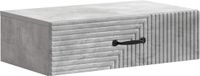 vidaXL Wandgemonteerde Zijtafel 59 x 34,5 x 17 cm Bewerkt hout Betongrijs