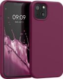 kwmobile telefoonhoesje geschikt voor Apple iPhone 13 - Hoesje met siliconen coating - Smartphone case in magenta-lila