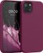 kwmobile telefoonhoesje geschikt voor Apple iPhone 13 - Hoesje met siliconen coating - Smartphone case in magenta-lila