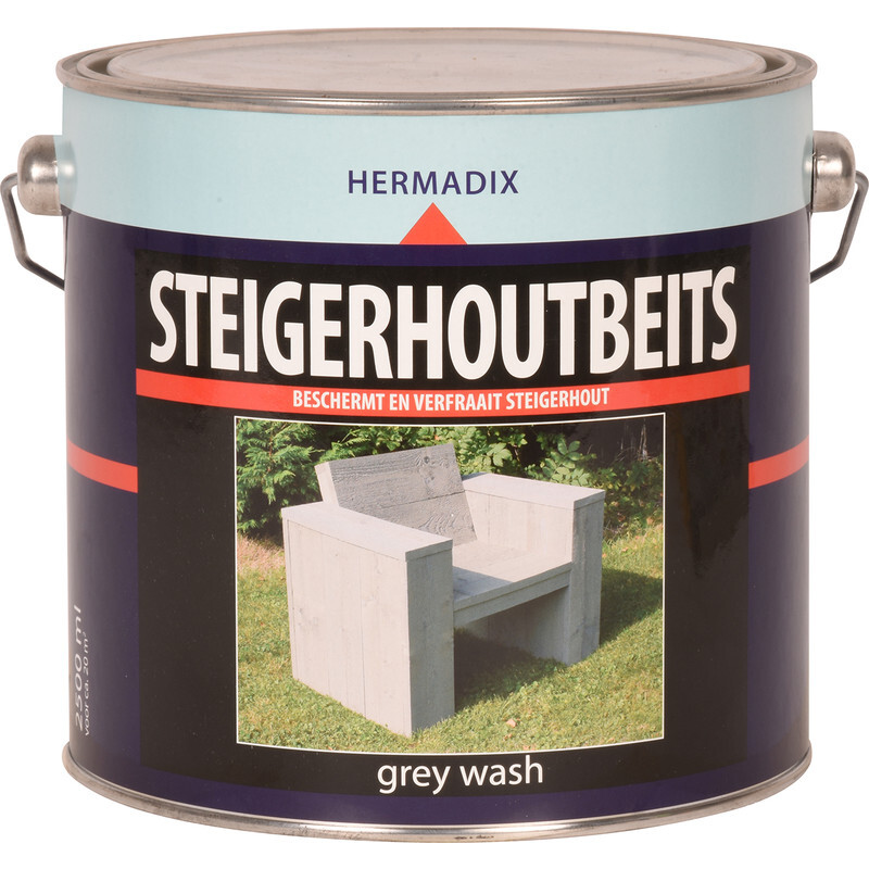 Hermadix steigerhout beits 2 5L grey wash