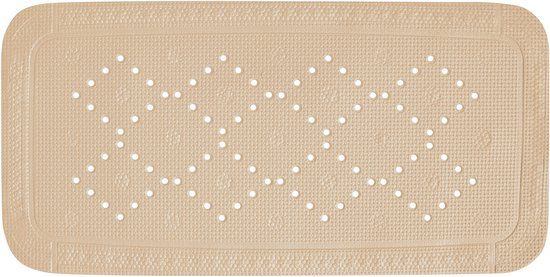 Spirella Badmat Antislip – Badkuip Mat met Zuignappen – Douche Mat Antislip voor Bad en Douche – Met Afvoergat