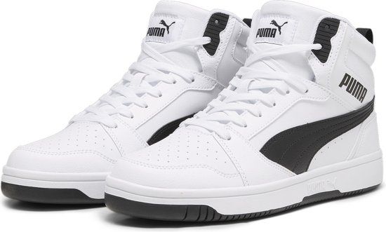 PUMA Rebound v6 Unisex Sneakers - Wit/Zwart - Maat 42
