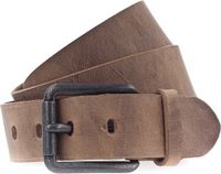 Vanzetti Leren riem Denim Love 40mm Full Leather Belt W105 Mid Brown bruine