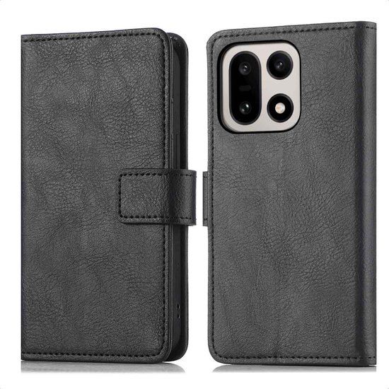 imoshion Hoesje - Geschikt voor OnePlus 15 - Luxe Bookcase - Zwart
