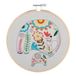 Trimits Borduurwerk Hoop Kits - 15cm 6" Beginner Starter Set, Inclusief Bamboe Hoop Draden Doek Naald Backing & Instructies, Olifanten