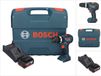 Bosch GSB 18V-55 Perceuse-visseuse à percussion sans fil professionnelle 18 V 55 Nm sans balai + 1x batterie rechargeable 5,0 Ah + chargeur + coffret