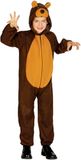 Fiestas Guirca Verkleed kostuum kinderen - bruine beer - Dierenpak - onesie - carnaval 110/116