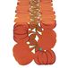 DII 14x70 polyester tafelloper, geborduurde pompoenen - perfect voor herfst, Thanksgiving, cateringevenementen of dagelijks gebruik