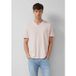 T-Shirt mit Logodruck und V-Ausschnitt aus Baumwolle