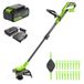 Greenworks Accu Grastrimmer voor Kleine tot Middelgrote Tuinen, 30 cm Maaibreedte
