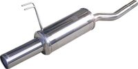 100% InoXcar 100% RVS Sportuitlaat passend voor Fiat Punto (176) 90 1.2 80mm