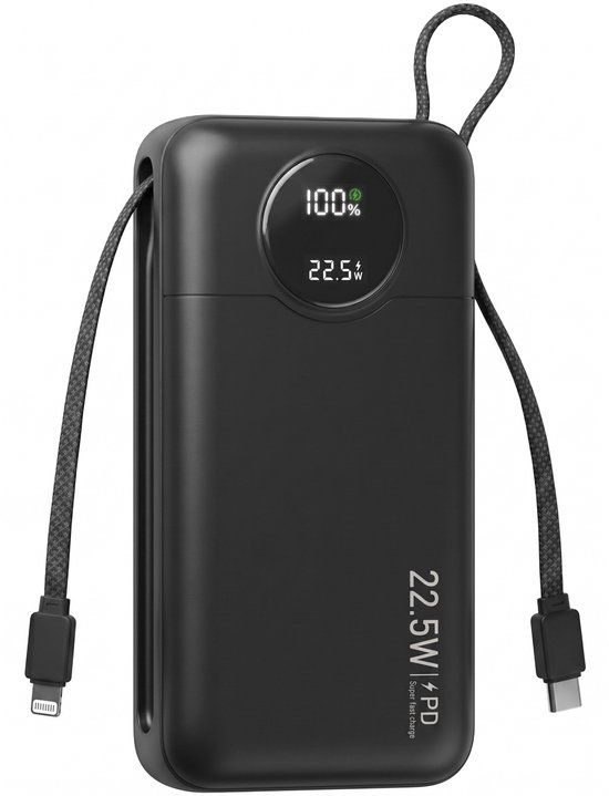 Nuvance Powerbank 20000 mAh - 22.5W Snellader