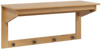 vidaXL Kapstok HILL Honingbruin 90 x 35 x 41,5 cm Massief grenenhout
