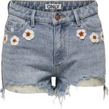 Only Pacy HW Crochet Denim Short Dames - Maat M