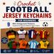 Crochet Football Jersey Keychains for Beginners: 9 Mini Amigurumi Patterns Inspired by Famous National Team