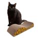 Croci Wavy Krabmat voor volwassenen, grote en kleine katten, mat met kattenkalmerende krabber van karton en bijpassende kattenmuntzak, accessoires en spelletjes voor huisdieren thuis