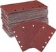 WORKPRO Schuurvellen Set 100 stuks, Korrel 40/60/80/120, 8 gaten
