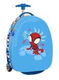 Spidey Rescue Cabinetrolley, 40,6 cm, koffer met wielen, veiligheidsslot, lichte koffer, 28 x 23 x 43 cm, Rood/Blauw, M, casual