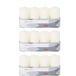 Trend Candles 12x Ivoorwitte cilinderkaarsen/stompkaarsen 5 x 10 cm 18 branduren - Geurloze kaarsen - Woondecoraties